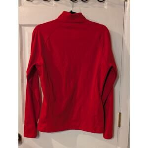 Descente Red Quarter Zip Performance Pullover | Size 10